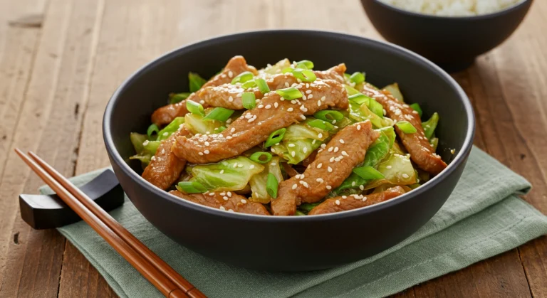 Pork Stir Fry with Cabbage