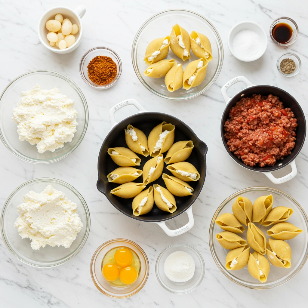 stuffed shells with ricotta and meat
