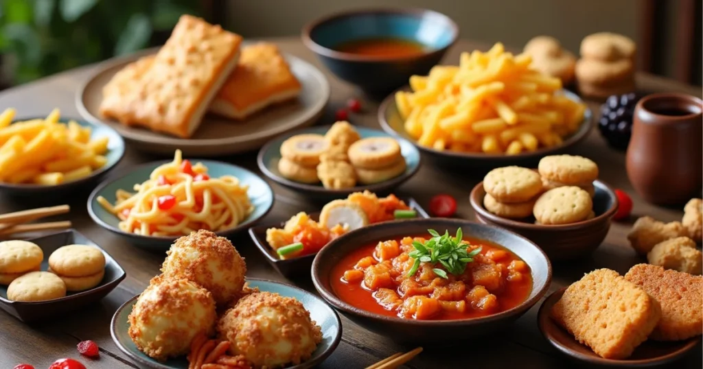 Traditional Korean Snacks Platter