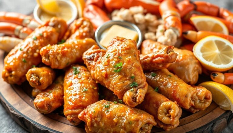 wings and seafood