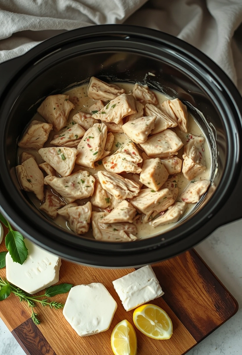 cream cheese chicken crock pot