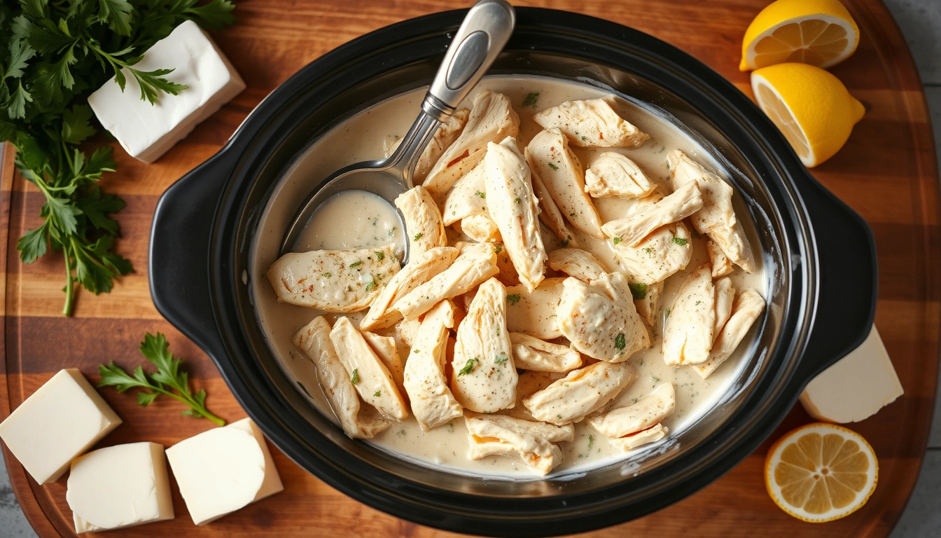 cream cheese chicken crock pot