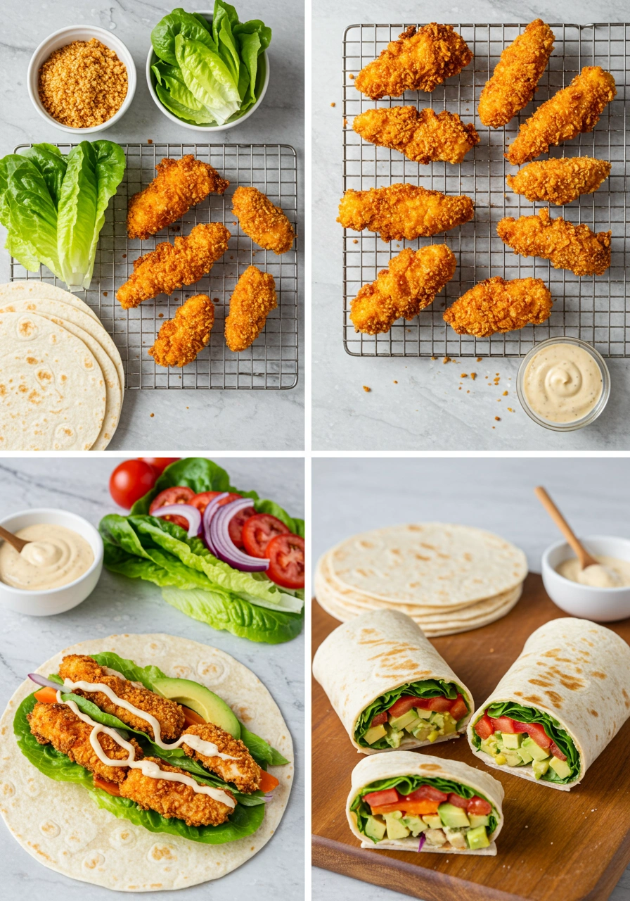 Crunchy Chicken Wraps