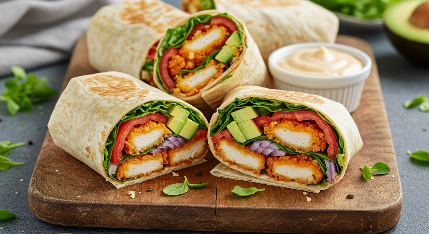 Crunchy Chicken Wraps