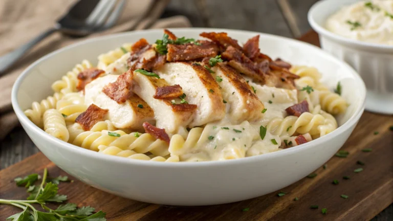 bacon chicken ranch pasta