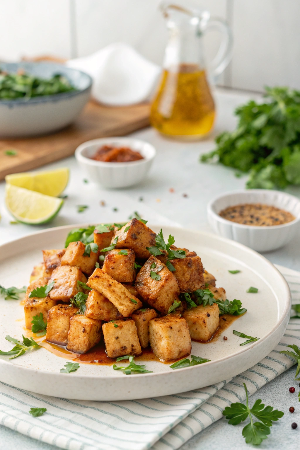 cubed chicken