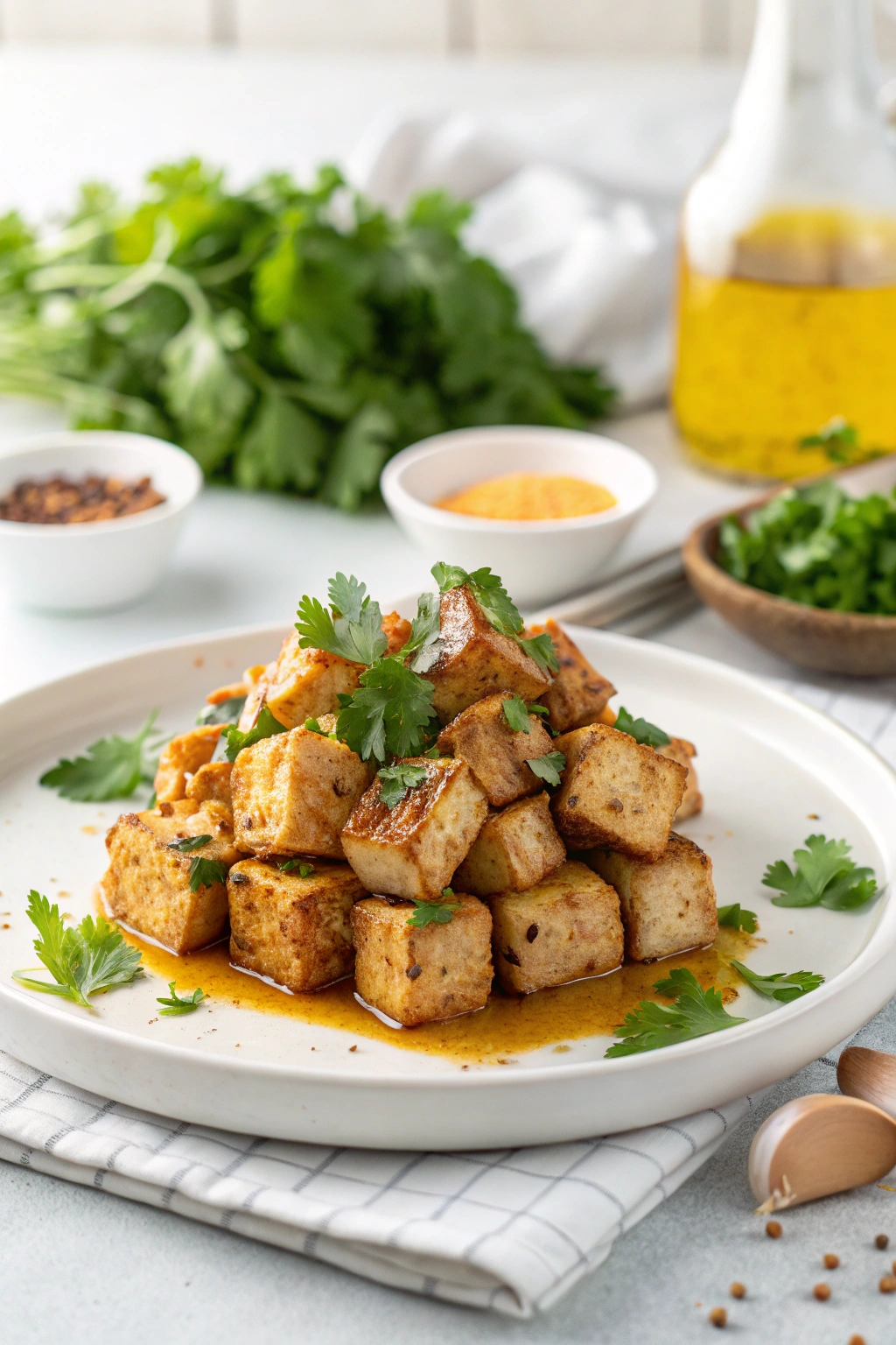 cubed chicken