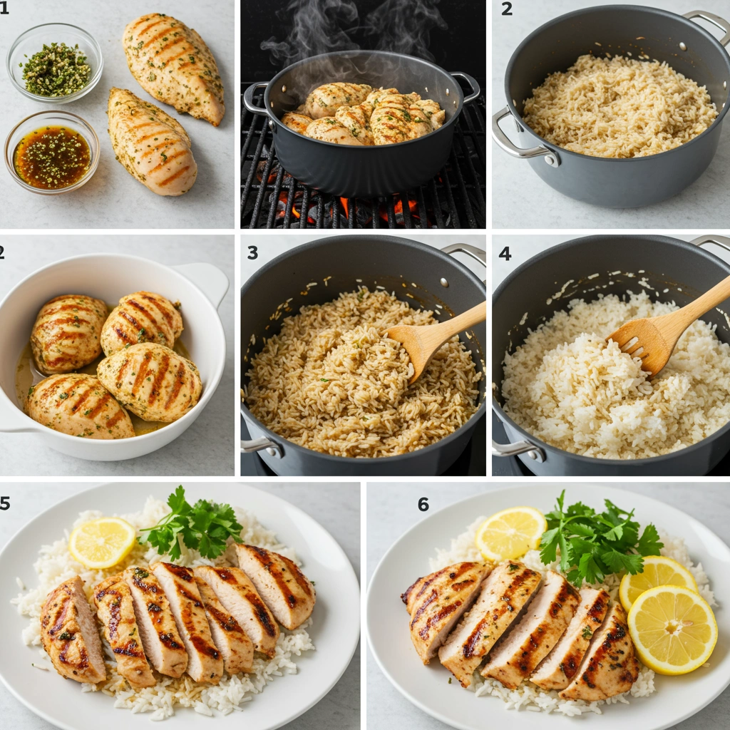 grilled chicken with rice