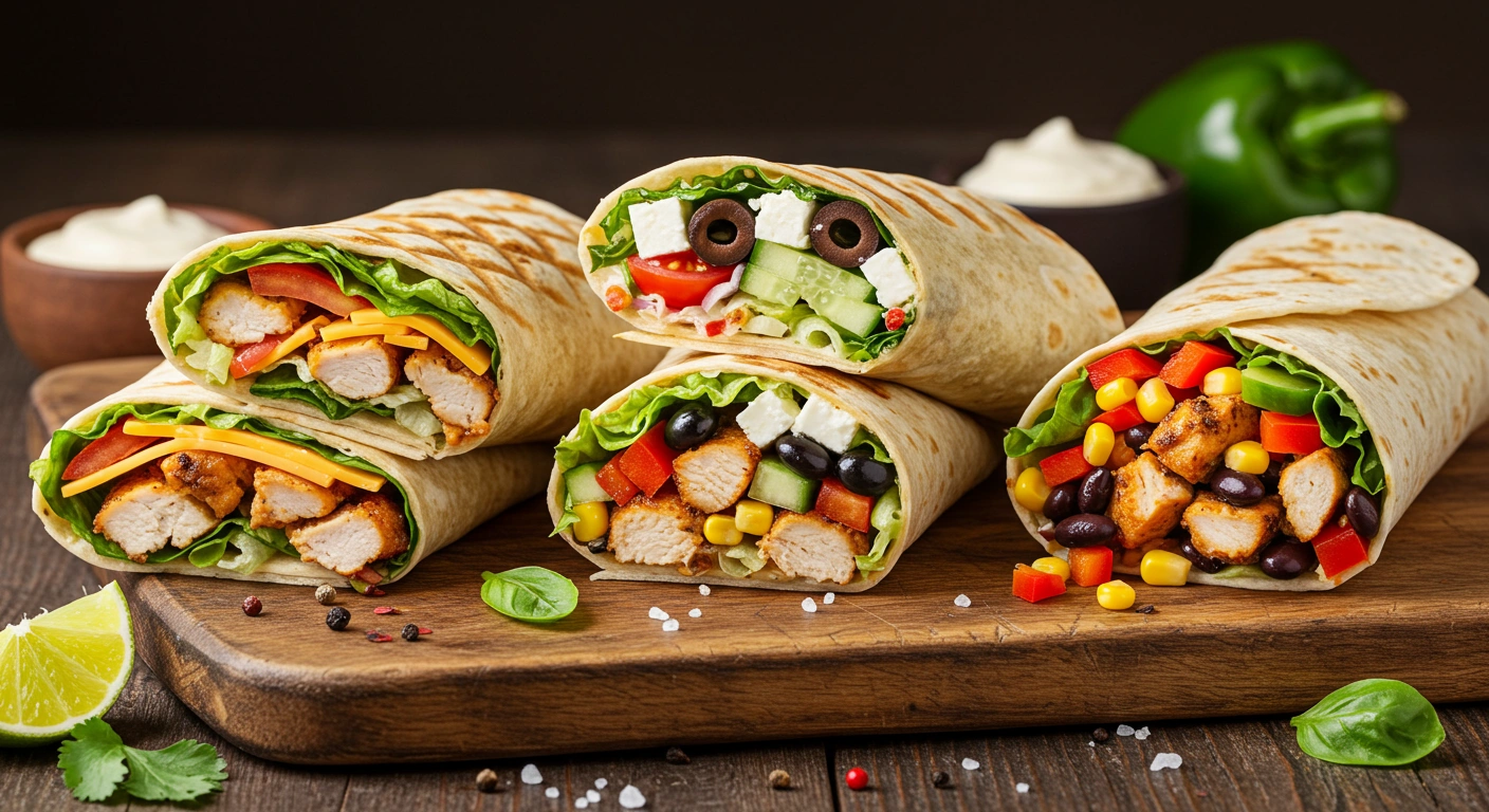grilled chicken wrap
