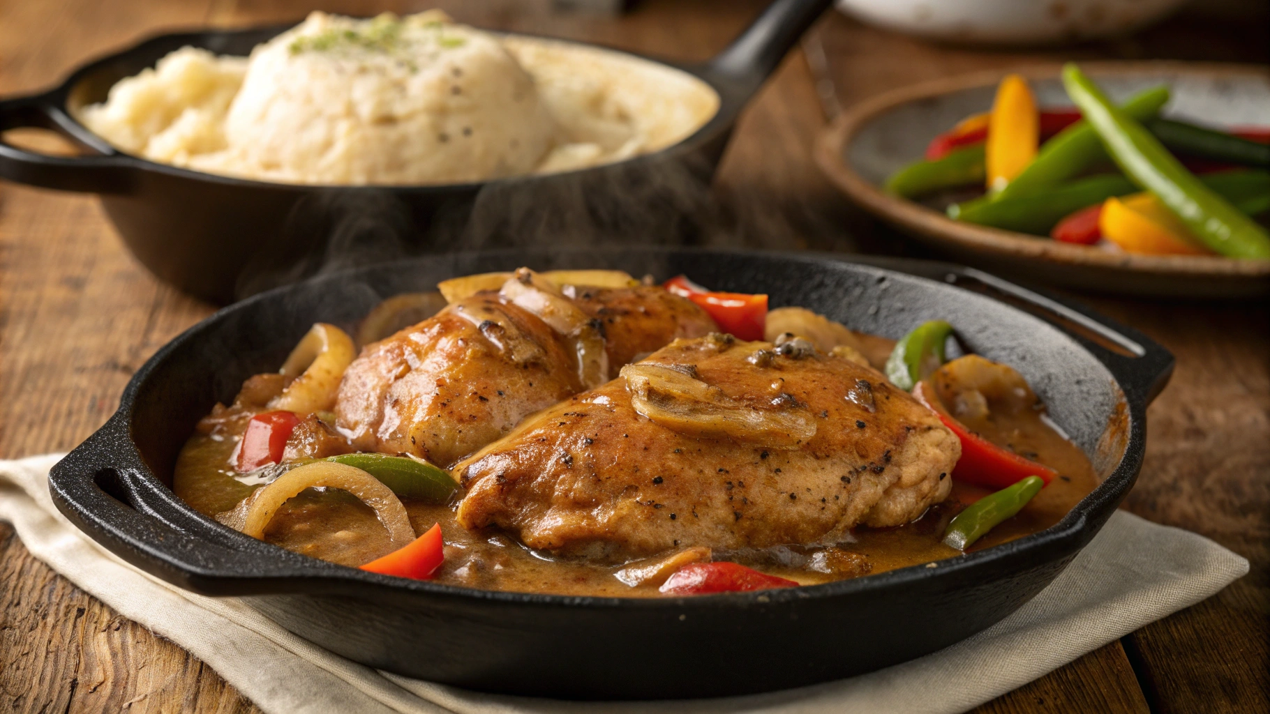 smothered chicken and gravy
