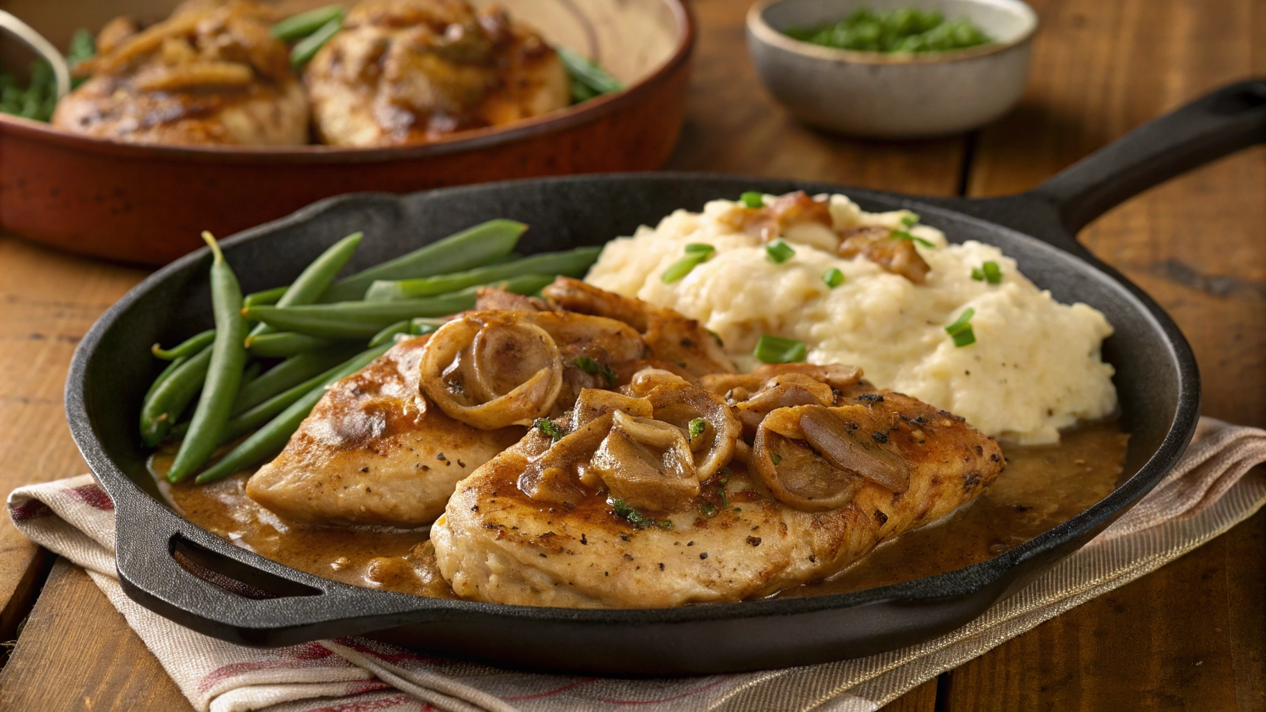 smothered chicken breast