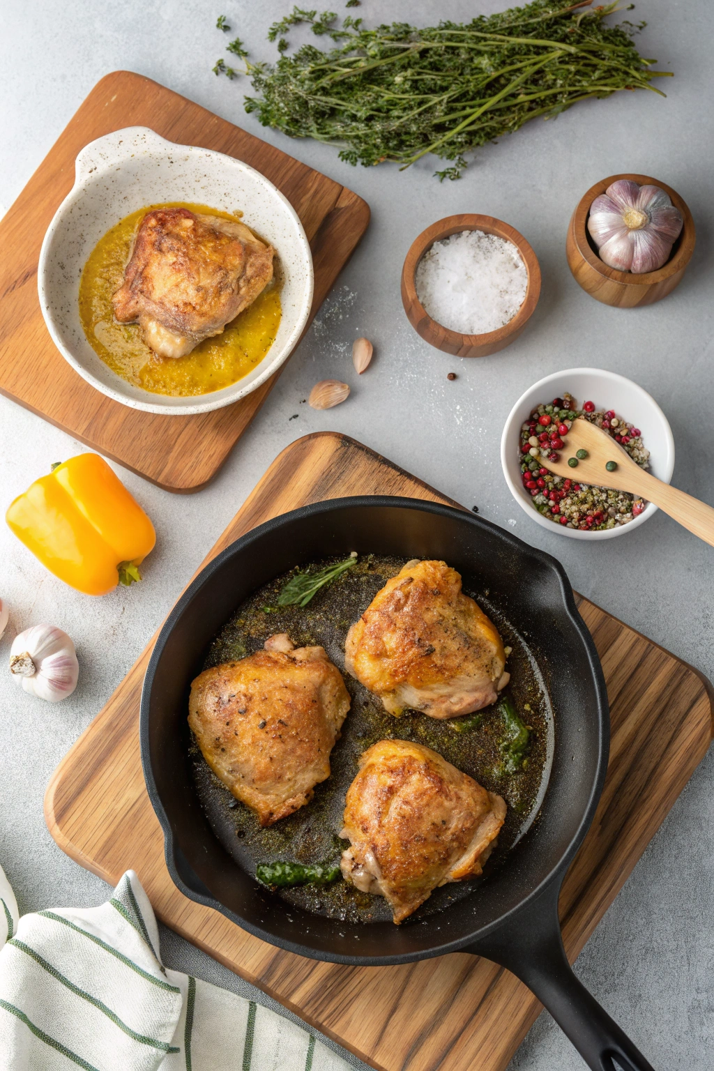 smothered chicken thighs