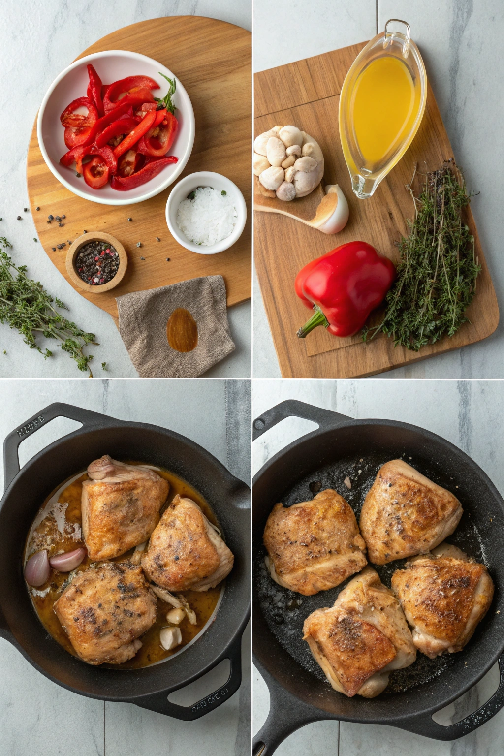 smothered chicken thighs