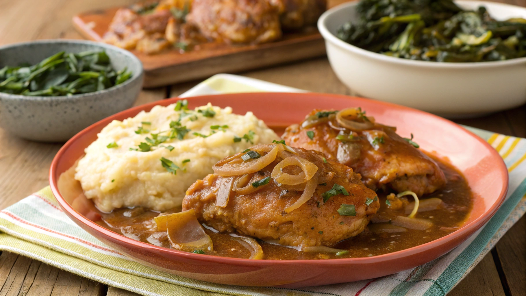 soul food smothered chicken