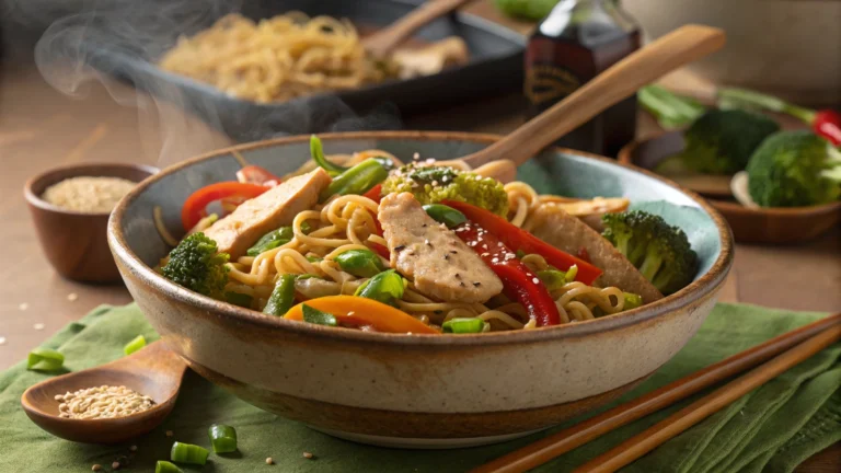 stir fry with ramen noodles and chicken