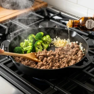 Easy Keto Ground Beef Skillet Dinner