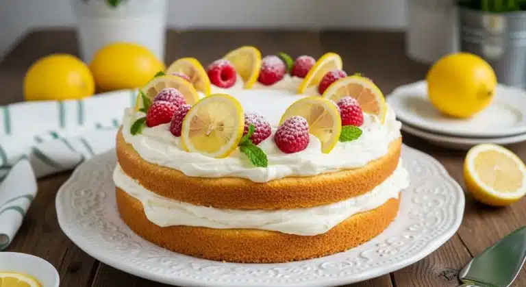 Italian Lemon Cream Cake