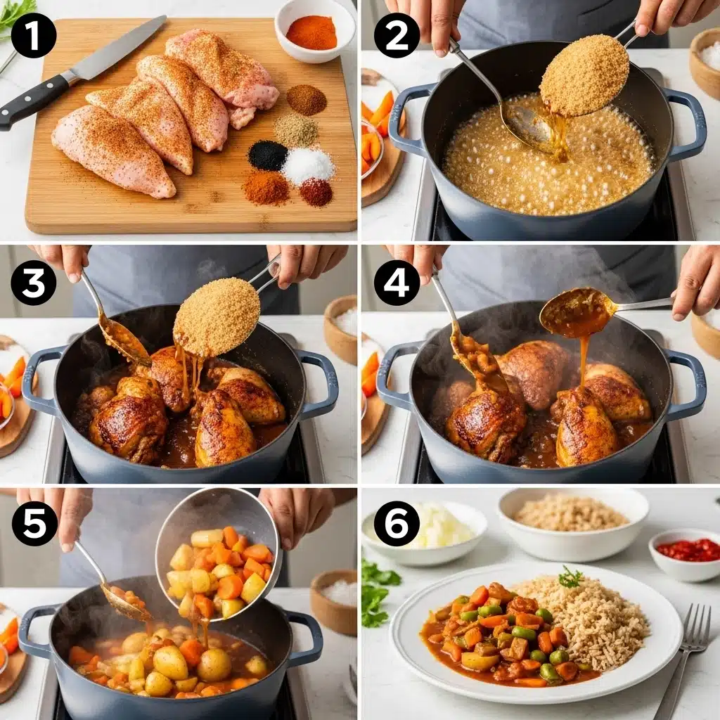brown stew chicken jamaica recipe