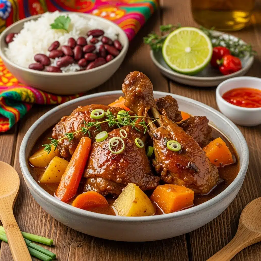 brown stew chicken jamaica recipe