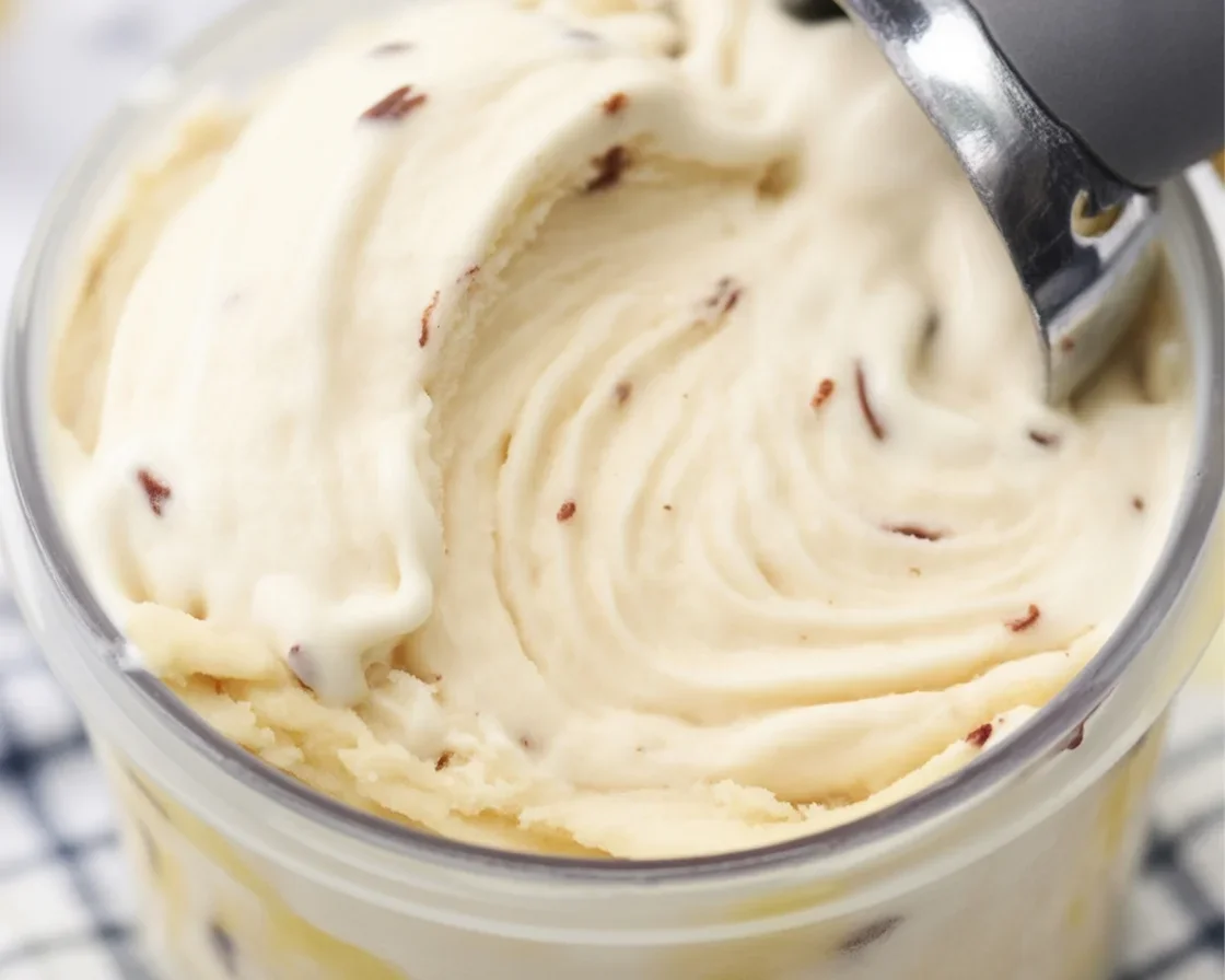 Delicious Ninja Creami cookie dough ice cream with chocolate chip chunks