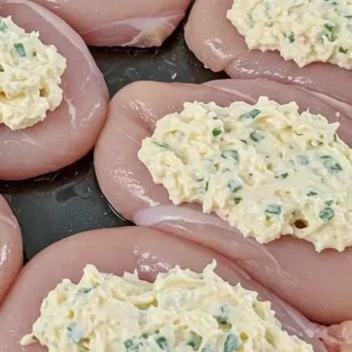 Melt In Your Mouth Chicken Breast served with vegetables and herbs