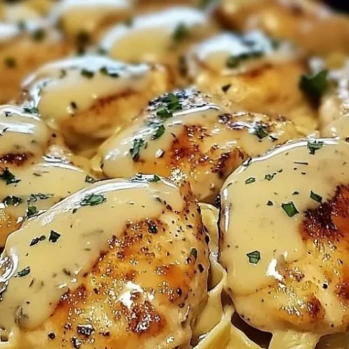 One-Pan Chicken with Buttered Noodles dish on a plate